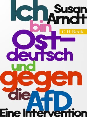 cover image of Ich bin ostdeutsch und gegen die AfD
